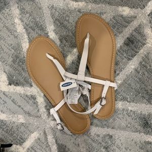 Old Navy - T-strap Sandals (White)